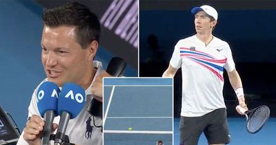 Australian Open players and umpire left baffled as electronic line call goes very wrong
