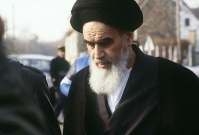 Controversial panel of Iran's Khomeini damaged in France: police