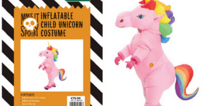Woodies recalls pink inflatable unicorn costume as it presents 'serious risk' to children