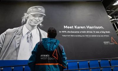 Euston Station mural celebrates pioneering female train driver in recruitment bid