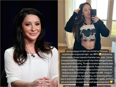 ‘Praying this is the last’: Bristol Palin reveals she has had nine breast reconstruction surgeries