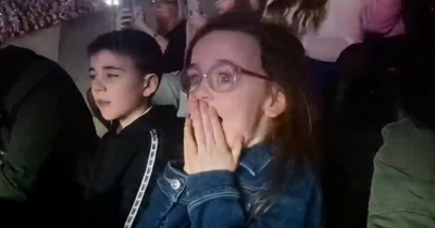 Adorable moment young Lewis Capaldi fan reacts as singer opens Glasgow gig
