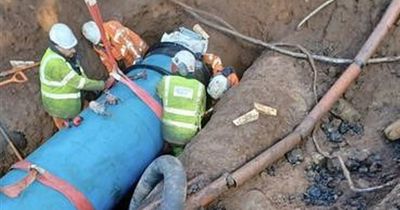 New pipe work near completion in Milngavie after burst water main