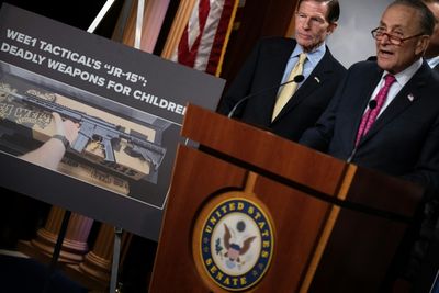 Democratic senators call for ban on marketing guns to kids