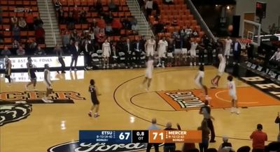 A Mercer basketball player shamelessly teased bettors with a fake dunk at the buzzer