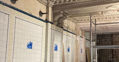 Edinburgh builders discover 'lost Edwardian era shop' behind walls of golf store