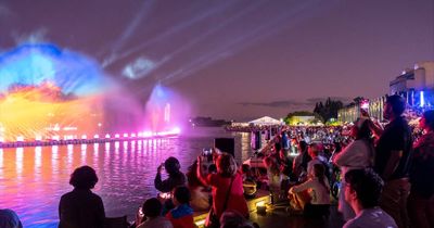 Lights on the Lake brings life to Canberra landmark