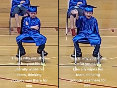 Viral video: This boy's reaction on spotting his family in the crowd is proof that showing up matters