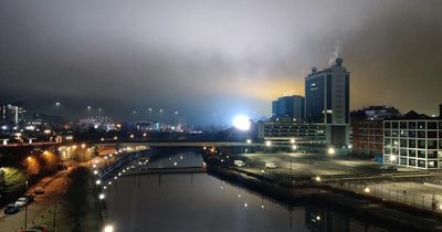Neighbours kept awake by massive light-up billboard as bright as a 'second sun'