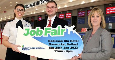 Belfast International Airport announces new recruitment drive to fill over 300 posts