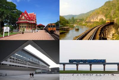 Scenic train routes in Thailand