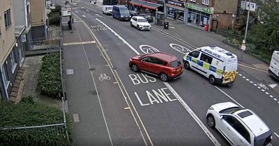 Driver's fury as he pulls into bus lane to let police van pass only to be FINED £195