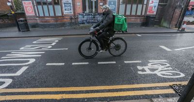 Council mocked for painting tiny cycle lane that's barely the length of a bike