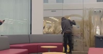 Man arrested after poo smeared on windows of new £22m Gorton hub