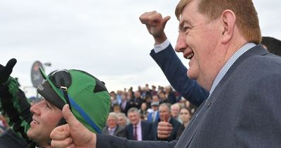 Irish trainer John ‘Shark’ Hanlon in tears as his horse wins prestigious US award