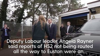Angela Rayner criticises HS2 development during ambulance service visit