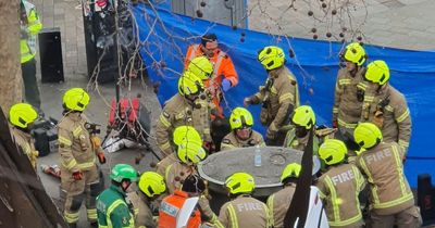 Worker dies after being crushed by falling urinal in central London