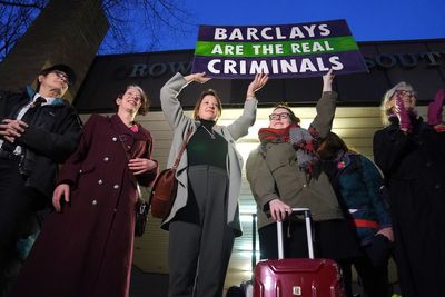 Smashing Barclays’ windows was a message of love, climate protester says