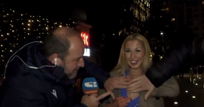 Hearts fan reveals 5-1 'boobs' tattoo on Italian TV to Hibs supporting boyfriend's horror