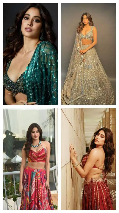 10 Gorgeous Lehenga Pics Of Jahnvi Kapoor