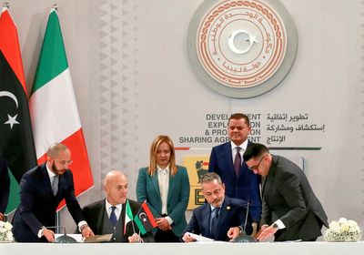 Italy's Eni signs $8 billion Libya gas deal as PM Meloni visits Tripoli