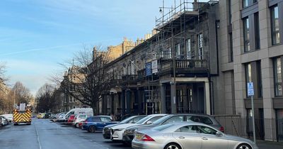 Edinburgh street closed by emergency services due to falling brickwork