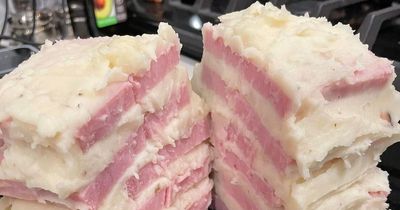 Man baffles everyone with his savoury birthday cake made of ham and potato