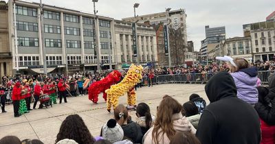 Hundreds gather for Chinese New Year celebrations in Nottingham's Old Market Square