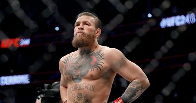 Conor McGregor thanks God 'we're still here' after car smashes into him and his bike