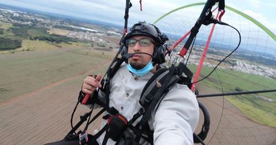 Haunting final moments of paraglider who filmed himself as he plunged to the ground