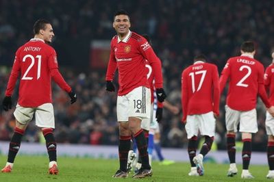 Manchester United 3-1 Reading: Casemiro at the double as Red Devils sail into FA Cup fifth-round