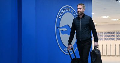 Graham Potter posed for Brighton team photo an hour before quitting to join Chelsea