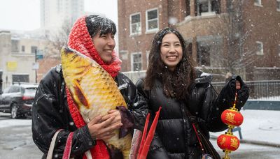 Snowy Lunar New Year parade brings ‘warmth on a cold day’ as Year of the Rabbit celebrated in Uptown