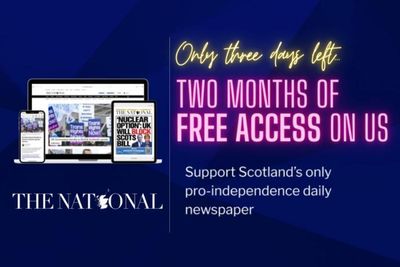 You only have THREE DAYS left to subscribe for two months - for FREE!