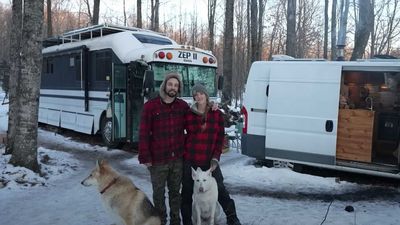 Brave Couple Aim To Live Off-Grid In Customized RVs Through Winter