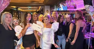 Erin McGregor celebrates engagement party with pals in The Black Forge Inn