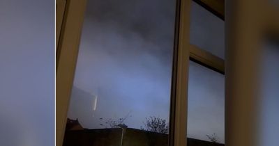 Couple 'thought they were seeing things' as sky flashes red, blue and green