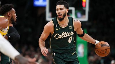 Celtics’ Jayson Tatum Reacts to Pivotal No-Call in Win vs. Lakers