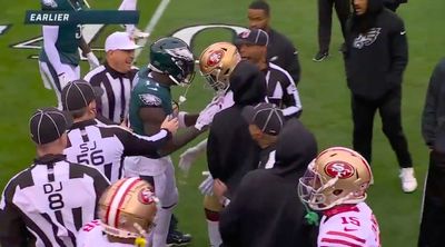 A.J. Brown and Jimmie Ward had to be separated during pregame warmups before 49ers-Eagles