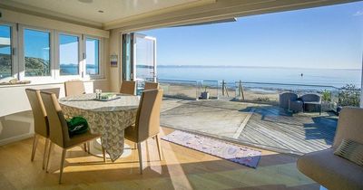 Luxurious beach chalet has the most beautiful sea views imagineable