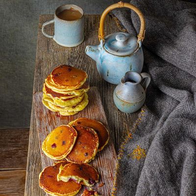 Ravneet Gill’s recipe for blueberry pancakes