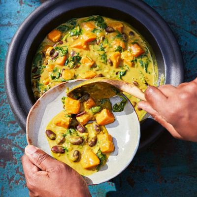 Peanut and sweet potato stew recipe by Melissa Thompson