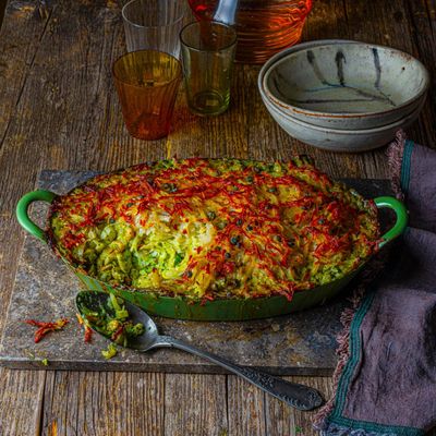 Fish pie with a rosti topping recipe by Rosie Sykes