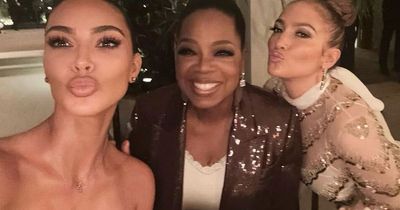 Kim Kardashian, Jennifer Lopez and Oprah unite for very glamorous night out