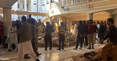 Pakistan mosque attack: Suicide bomber kills at least 47 and injures 150 during prayer