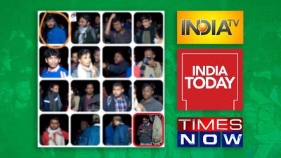 After ABVP poster, 3 channels falsely accuse a Newslaundry reporter of JNU stone-pelting