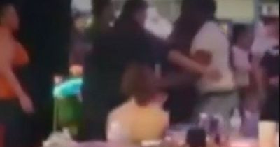 Horror moment man pulls out gun during fight at child's trampoline birthday party