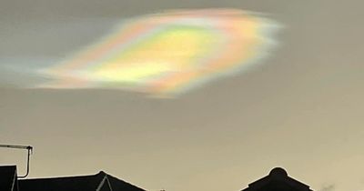 Strange 'alien' rainbow clouds in sky spotted by locals across Scotland last night