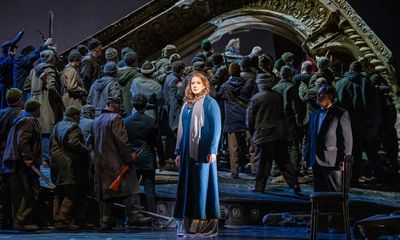 Tannhäuser review – Lise Davidsen gleams though Albery’s Wagner misfires again