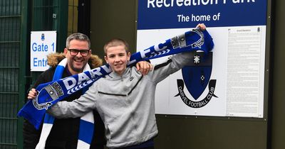 Young fan 'too tired' to speak to Ally McCoist after sneaking into Darvel dressing room for cup celebrations